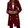 Generico Cappottino Donna Autunno Cappotto Donna Trench Lungo Elegante con Linea A Sacco e Doppio Petto, per un Look Raffinato, Ideale per la Stagione Autunnale Cappotti Invernali Lana