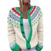 Cocila Womens Fall/Winter Printed Knit Cardigan Felpe Scritte Divertenti Felpa Sportiva Donna Maxi Felpa Donna Lunga Hazbin Hotel Abbigliamento da Casa Firmata con Cappuccio Larga Bianca