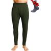 Merino.tech Pantaloni Termici Lana Merino Uomo Intimo + Calzini (X-Large, 250 Army Green)