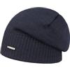 Stetson Berretto Beanie Oversize in Lana Merino a Maglia Unicolore Prodotto in Italia Unisex Autunno Inverno