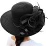 Generico Cappello da Sole Donna Spiaggia Estate, Falda Larga Regolabile, Comodo e Traspirante, Protezione Solare, Vacanze, Mare Cappello Donna Elegante