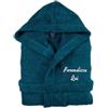Cieffepi Home Collections Solo Mio Basic Accappatoio Personalizzato con Cappuccio in Morbida Spugna idrofila di Puro Cotone (S, Ottanio)