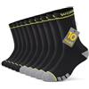 TUUHAW Calzini Uomo Invernali Neri Calze da Lavoro Lunghi Calzini Spugna Uomo Cotone Calze Running Trekking Tennis Sportivi 10 Paia Work Socks 43-46 Comodo e Traspirante