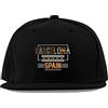Maikomanija Barcellona Spagna Città Cotone Visiera Piatta Cappuccio Baseball Cappellino Trucker Cappello Unisex Sport Traspirante, Nero , Etichettalia unica