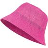 styleBREAKER Cappello da Sole Femminile in Paglia di Carta Pieghevole, Cappello da Pescatore Leggero con Fascia Antiscivolo, Protezione Solare Estiva per Outdoor e Spiaggia, Rosato