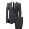 Generic Completo da Uomo Slim Fit a Righe, Elegante, Monopetto, da Lavoro, Sposa, con Giacca, e Pantaloni.
