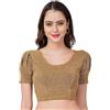 IMTRA FASHION Camicetta Sari Elasticizzata in Lycra di Cotone per Donna Top Corto Brillante Choli