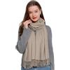 DonDon Sciarpa Donna Invernale Sciarpa Inverno Scialle Stola morbida e calda 185 x 65 cm