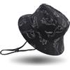 XIAOHAWANG Cappello da Sole Bambino Neonato Dinosauro Secchio Cappelli Estate Bambino Ragazzi Beach Caps Dinosauro Blu Navy. 1-2 Anni