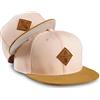 Soulbuddy Set di 2 Cappellini da Basecap Coordinati papà e Figlio - Snapback cap Traspiranti Uomo e Bambino - Look Mini Me Famiglia - Idea Regalo Originale (IT, Testo, S, Pesca)
