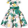 BUNNY LULU Filles Robe inclinée épaule Demoiselle d'honneur des Enfants Bal | Tessuto di alta qualità con fodera morbida delicata sulla pelle, perfetto per occasioni speciali, regalo a sorpresa dai 2 ai