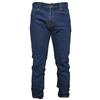 Mastino Jeans Uomo 5 Tasche Invernale Imbottito in Pile Caldo Foderato Elastico 46-60 Termico Chiaro a Vita Alta Denim (58 - Denim)