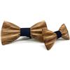 HZQIFEI Set di papillon padre-figlio, 2 pezzi, papillon in legno, da uomo, bambino, regolabile, per feste, matrimoni, cerimonie