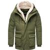 STONE HARBOUR Giacca invernale da uomo calda trapuntata con cappuccio e soffice inserto in pelliccia sintetica Lauroo XX S-3XL, Pino Olive, M