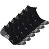 Diadora 6 paia Calzini tecnici Multisport, fantasmini alla caviglia unisex, palestra running corsa. (IT, Numero, 35, 38, Regular, Corto, 6 PAIA NERO)