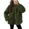 Meaunzyl Felpa Pile Donna Con Zip Invernale Caldo Sweatshirt In Sherpa Comoda Taglie Forti Giubbotto Fine Fleece Morbido Autunno Felpe Trekking Pesante Teddy Casual Sportiva Cerniera Giacca Manica Lunga