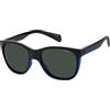 Polaroid KIDS PLD 8043/S Occhiali, Black Azure, 47 Bambino