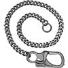 Ahiller Catena Portafoglio in Acciaio Inossidabile - 62 cm per Chiavi, Moto e Pantaloni - Resistente e Stilosa, Accessorio Ideale per Uomo (YK-Nero-1P)