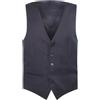VEQUÈ Panciotto Uomo Cerimonia Elegante Gilet Smanicato per Abito Matrimonio Casual Slim Fit (IT, Testo, XXL, Regular, Regular, Blu)