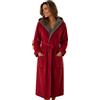 Morgenstern Accappatoio Donna con Cappuccio - Vestaglia da Bagno Lunga in Cotone