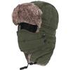 BE-TOOL Cappello bomber invernale unisex 3 in 1 con scaldacollo, paraorecchie e copertura integrale rimovibile, antivento, per sci e ciclismo