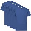 Fruit of the Loom Valueweight - Confezione da 5 T-Shirt da uomo, con sacca MyShirt in omaggio, L