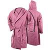 BIANCHERIAWEB Accappatoio Microfibra Adulto Uomo Donna Bambino Unisex Tinta Unita per Sport Palestra Piscina Viaggio con Cappuccio E Cintura