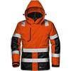 Sir Safety System MATRIX - Giacca alta visibilità Classe 3 EN 20471, twill poliestere laminato TPU, imbottita, bande rifrangenti, Arancia/Nero, L