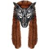 Generico Maschera veneziana da uomo, realistica, lupo mannaro, animale, maschera per gli occhi, maschera elegante, in lattice espanso, per Halloween, per feste e cosplay