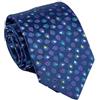 Remo Sartori - Cravatta In Pura Seta Fantasia Piume Pois, Made In Italy, Uomo