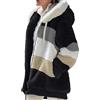 Generico cappotto con cappuccio Giubbino Donna Piumino Giacca Autunnale Donna Teddy Cappotto Giubbotto Con Pelo Parka Da Invernale Trench Coat Cappotti a Quadri cappotti da