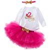 UUAISSO Neonate Il Mio 1° Compleanno Abiti Manica Corta Torta Smash Gonna Paillettes Tutu Abito da Principessa Set di Abbigliamento