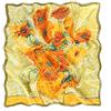 Prettystern Donna Foulard di Seta Scialli Sciarpa Quadrato Regalo Natale Mamma quadri girasoli in un vaso
