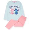 Disney Pigiama per bambine di Lilo & Stitch con angelo, a lunghezza intera, maglietta a maniche lunghe + pantaloni da salotto 5-14 anni, 5-6 Years