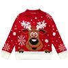TMK Maglione Pullover di Natale Modello Alce Unisex per Donna Uomo Ragazzi e Bambini Caldo Morbido (cod.8088)
