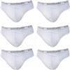 NAVIGARE UNDERWEAR Confezione da N. 6 Slip Uomo in Morbido Cotone Stretch Jersey Elastico Esterno Stampato, Massima Vestibilita'. Disponibile negli Assortimenti Bianco e Colorato