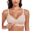 DotVol Reggiseno da Donna Chiusura Frontale Senza Cuciture Senza Ferretto Indumenti Intimi per Tutti i Giorni