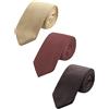 WANYING Uomo 7cm 2,75 Cravatta Ristretto Lavorata a Maglia Skinny Stretta Sottile Cravatta a Maglia Stile Retrò Vintage Sporty Casual Business Da lavoro Basic per Gentlemen