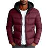 HAOLEI Giubbotto Invernale Uomo Piumino Leggero Termici Giubbino Casual Parka Idrorepellente Piumini Antivento Giacca Trapuntata con Cappuccio Rimovibile Autunno per Quotidiano Lavoro Scuola Moto