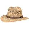 Hut Breiter Breiter Cappello di Paglia Estivo Cappello da Sole Intrecciato a Mano in 100% Paglia - Traveller - Leggero, Flessibile, Delicato sulla Pelle e Comodo, Beige - Marrone Naturale 56