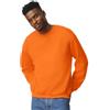 TICTEX Felpa Girocollo per Uomo in Cotone - Felpa Basic Senza Cappuccio per Uso Quotidiano e Abbigliamento da Lavoro - Safety Orange, M