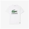 Lacoste T-Shirt Manica Lunga Sport, Bianco, S