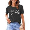 hohololo Maglietta da donna JGA Team Bride Shirt Team Sposa Shirt Per Donne Addio al Nubilato Tshirt Magliette da Damigella d'Onore…, Grigio 2, XS