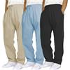 Generico 3pc Pantaloni Tuta Uomo Larghi Eleganti per Allenamento - Vita Elastica con Tasche Multiple per Casa Palestra Corsa attività Sportiva Jogging e Tempo Libero