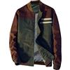 IQYU Giacca da uomo basic, per il tempo libero, classica, per la primavera, leggera, vestibilità normale, antivento, leggera, da baseball, per la festa del papà, a, XL