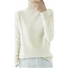 Kswlwccpp Maglia Cashmere Donna, Invernale Lana Dolcevita Cashmere Ultralight Collo Alto Maglione Manica Lunga Casual Maglioni Maglieria Magliones Caldo,M-XXL