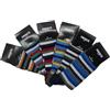 eMMe SQUARE - Calzini Uomo Cotone al Polpaccio - 6 Paia a Righe Larghe Colorate - Calze CORTE Traspiranti, Morbide e Resistenti - Stile Casual e Moderno - Multipack Elegante Uomo (Righe Larghe)