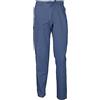 Siry Work Pantalone Uomo Sea Barrier Art. Isola con Tasconi ed Elastico in Vita, Tessuto Tela Cotone (XL, Denim)