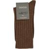 Ciocca Calza calzino alto lungo uomo lana cashmere a coste articolo S136L, MAR Marrone, TAGLIA 10-10mezzo-PIEDE 40/41
