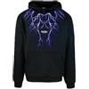 Phobia archive Felpa con Cappuccio fulmini Versione 2024/25 con Clip Colletto - Black Blue Originale Phobia-Milano (IT, Testo, S, Regular, Regular, Black Blue)